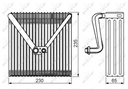 Evaporador, aire acondicionado NRF 36141