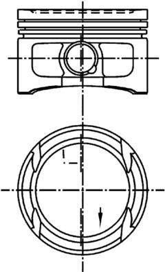 Pistón KOLBENSCHMIDT 99562620