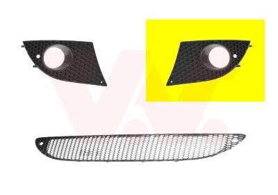 Rejilla izquierda de ventilación del parachoques VAN WEZEL 4941593