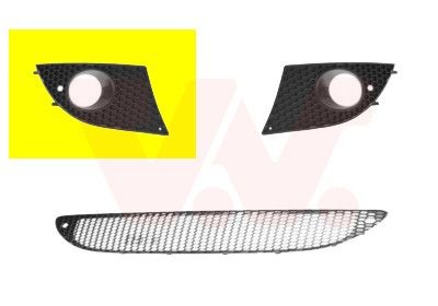 Rejilla de ventilación del parachoques VAN WEZEL 4941594