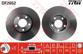 Disco de freno TRW DF2652