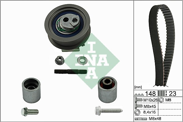 Kit de correa de distribución INA 530 0445 10