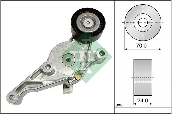 Brazo tensor de la correa auxiliar INA 534 0151 10